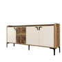 Hanah Home Venedik Consola Nogal y Crema